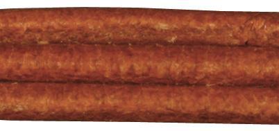 Cordoncino cuoio, bue, 2mm o100cm, busta 2 pzmarrone medio