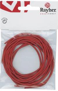Cordoncino cuoio, capra, 1,5mm o100cm, busta 2 pzmarrone medio