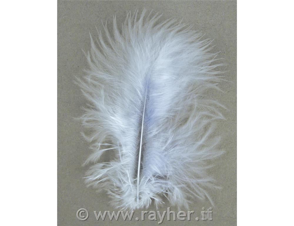 Decorative feathers, light blue, 8 cm, t