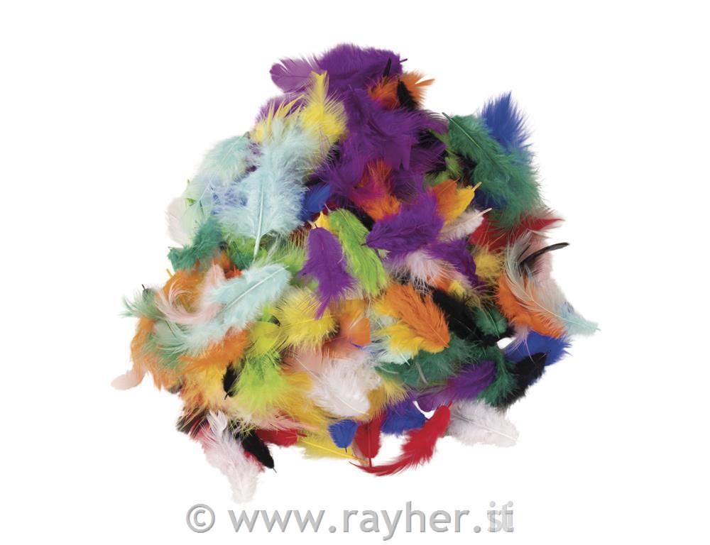 Perje, mešane barve, 3-10 cm, 10g