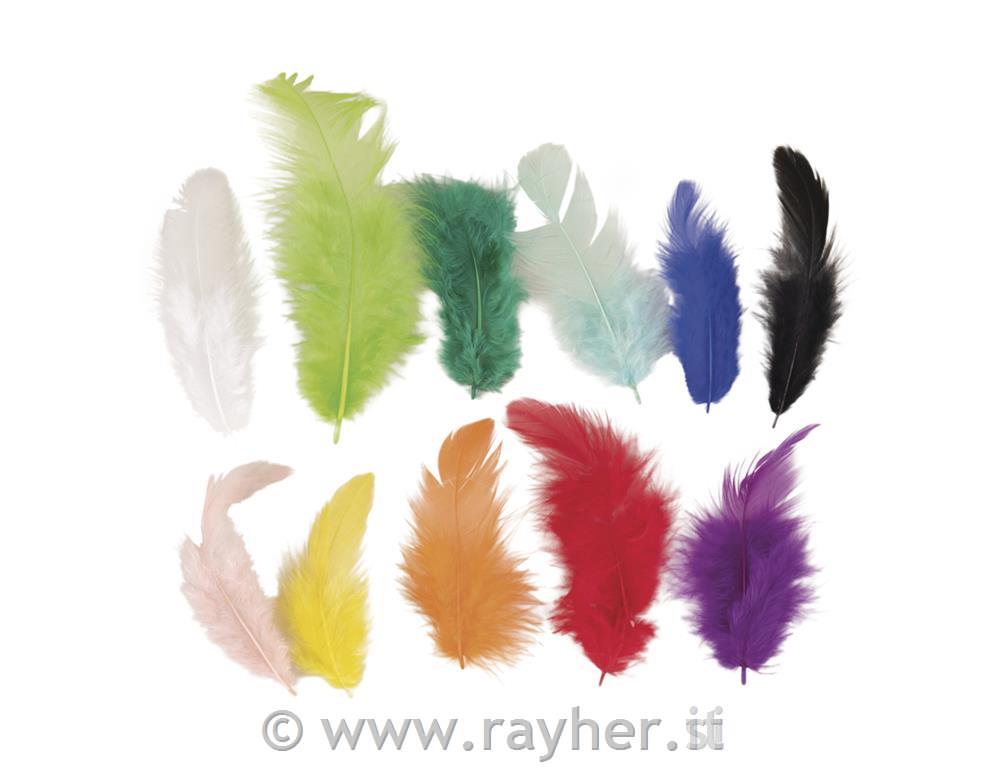 Perje, mešane barve, 3-10 cm, 10g