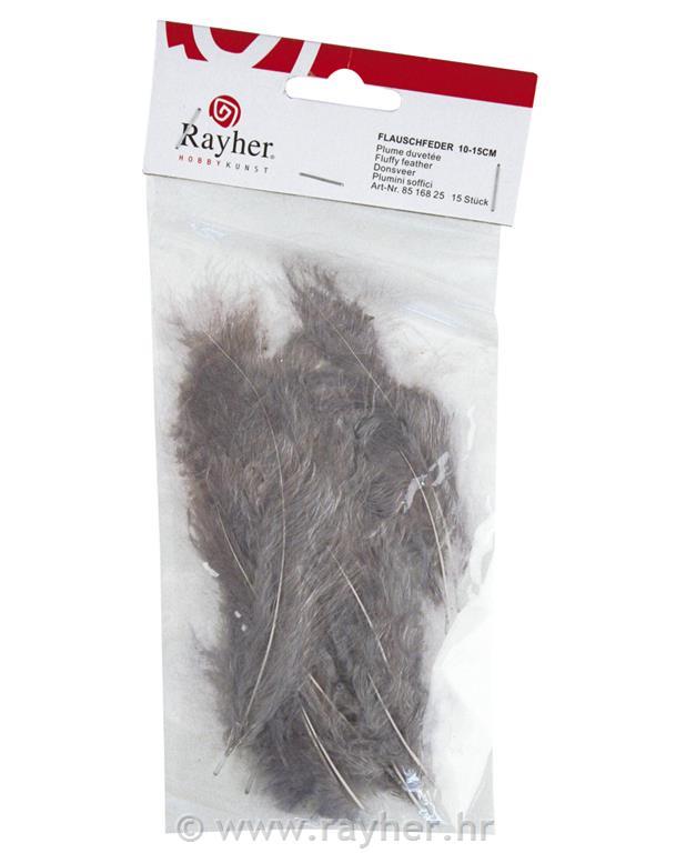 Perje puhasto, sivo, 10-15 cm, 15 kom.