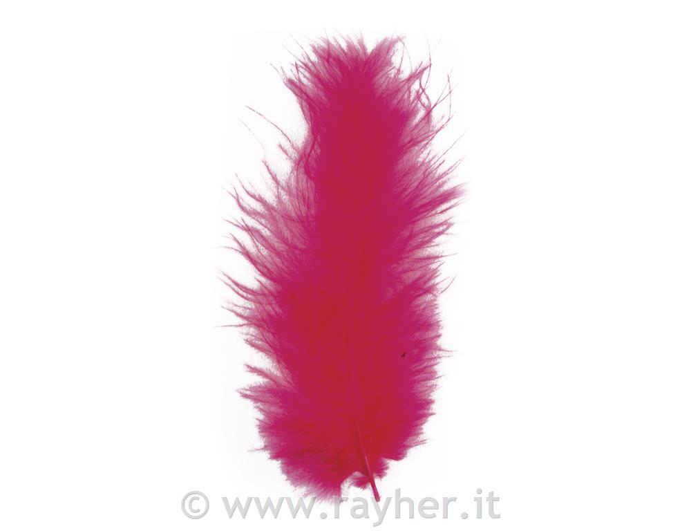 Fluffy feather, fuchsia, 10-15 cm, tab-b