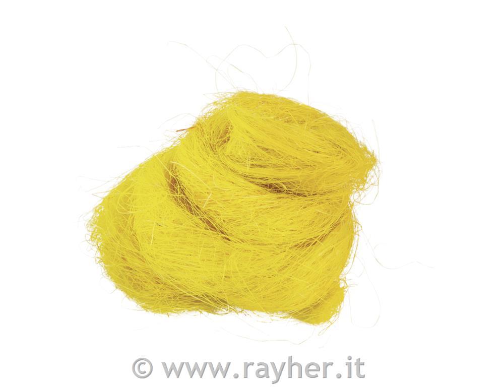 Grass fibre, yellow, bag 20 g