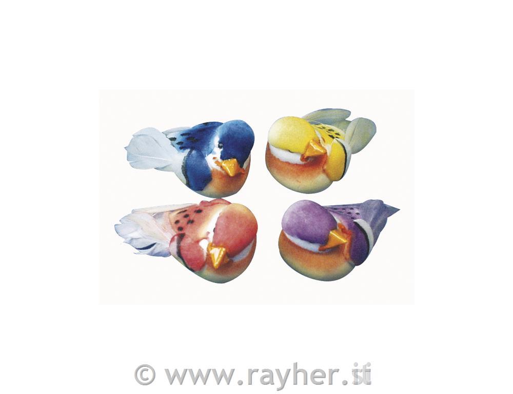Little bird, 4 colours assorted, 2 cm, t