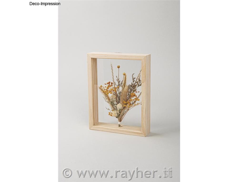 Set creativo, fiori essiccati in cornice
