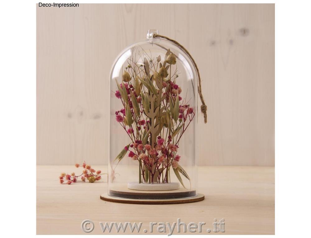 Šopek suhega cvetja, 18-20 cm, roza