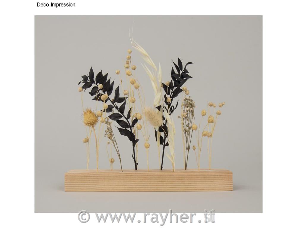 Šopek suhega cvetja, 18-20 cm, črn