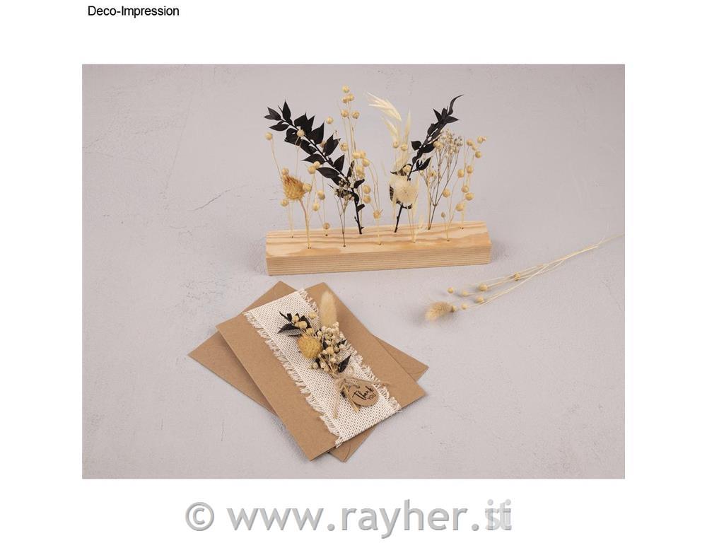 Šopek suhega cvetja, 18-20 cm, črn