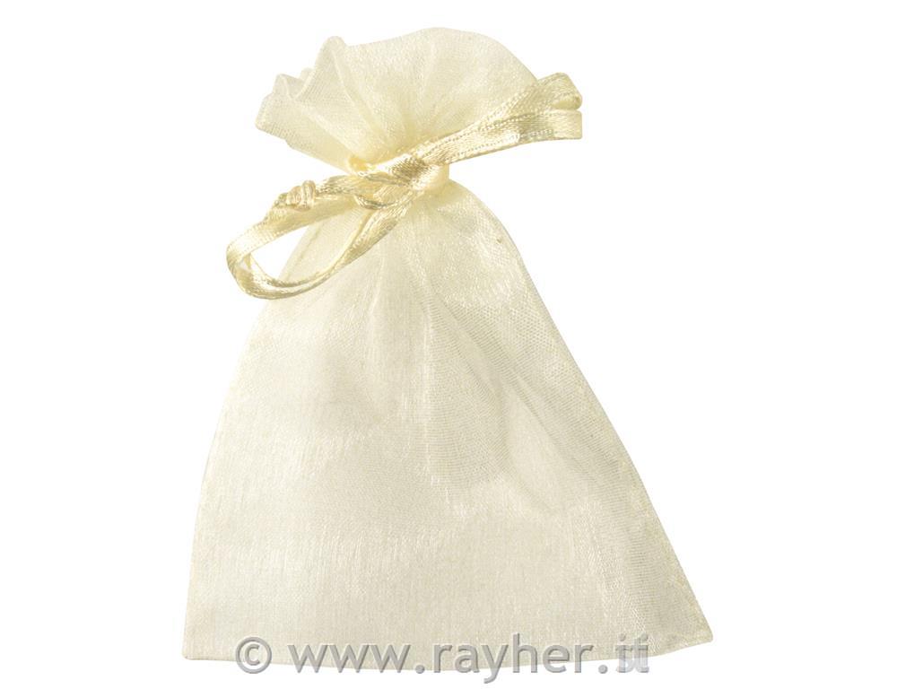 Little bags made of Organza, , cream, 7,