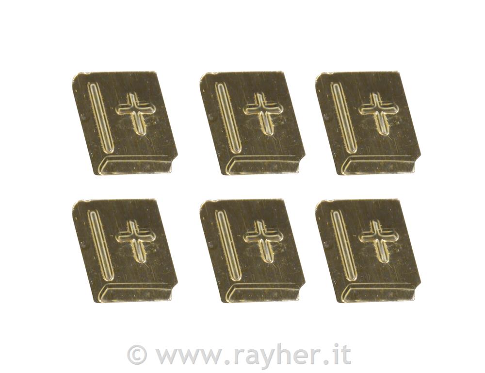 Kovinski okraski: Sveto pismo, zlati, 1,5cm, 10 kos