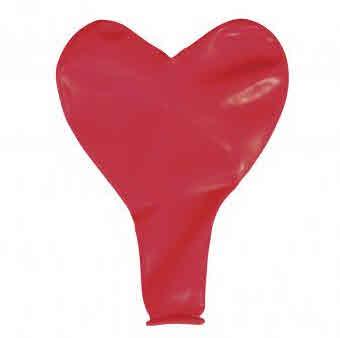 Palloncino cuore lattice, 30cm o, rossoclassico, bus.blis. 8pz
