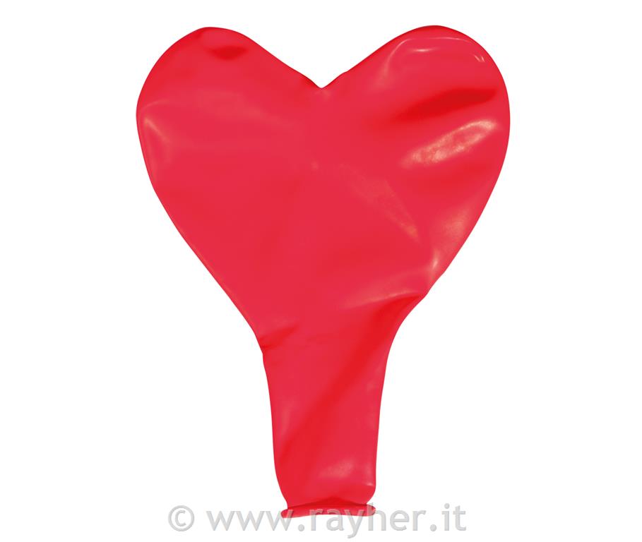Palloncino cuore lattice, 30cm o, rossoclassico, bus.blis. 8pz