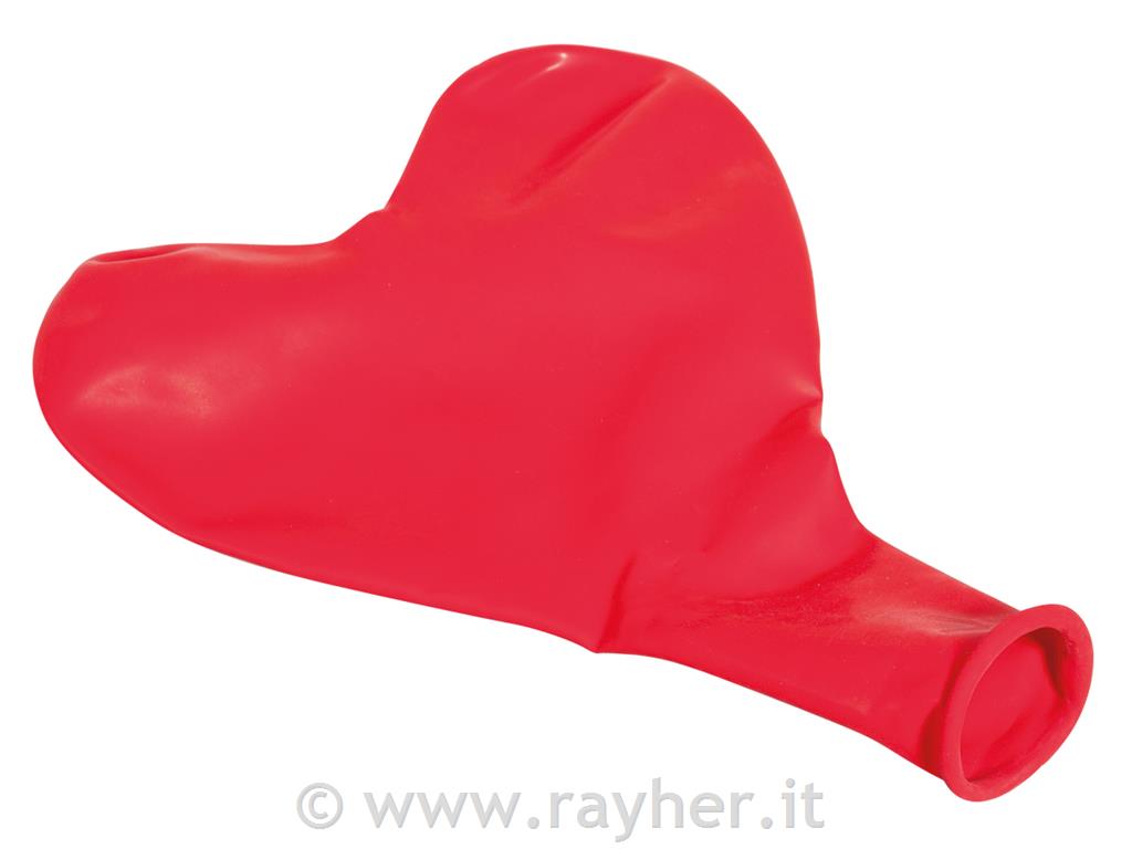 Palloncino cuore lattice, 30cm o, rossoclassico, bus.blis. 8pz