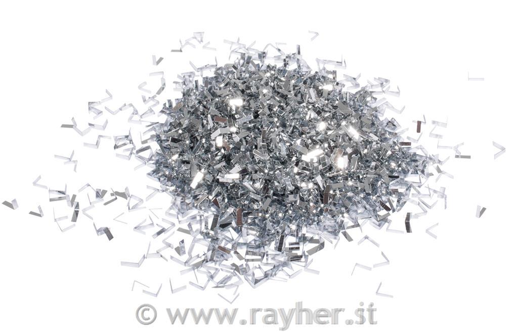 Konfeti, srebrni,1x3mm, 15g