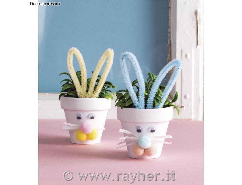 Un set di pon pon, fili pelosi e occhi125 pezzi, toni pastello