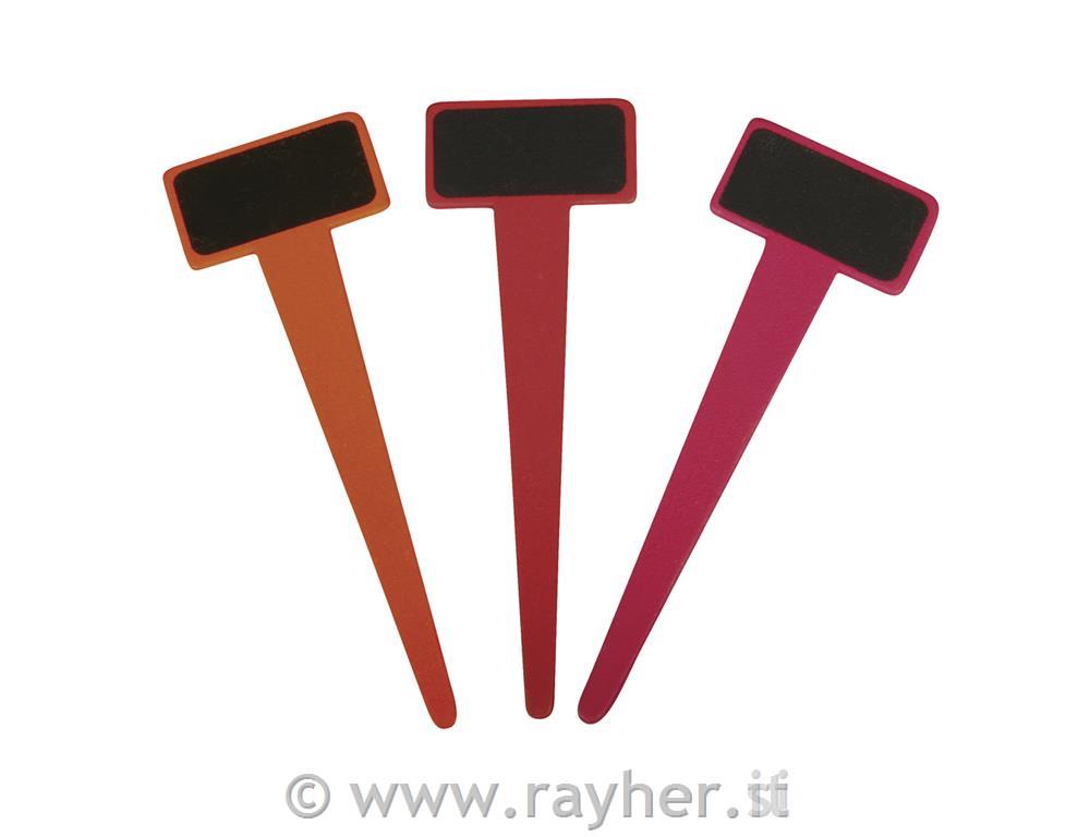 Tablica za napise, lesena, rdeča/oranžna