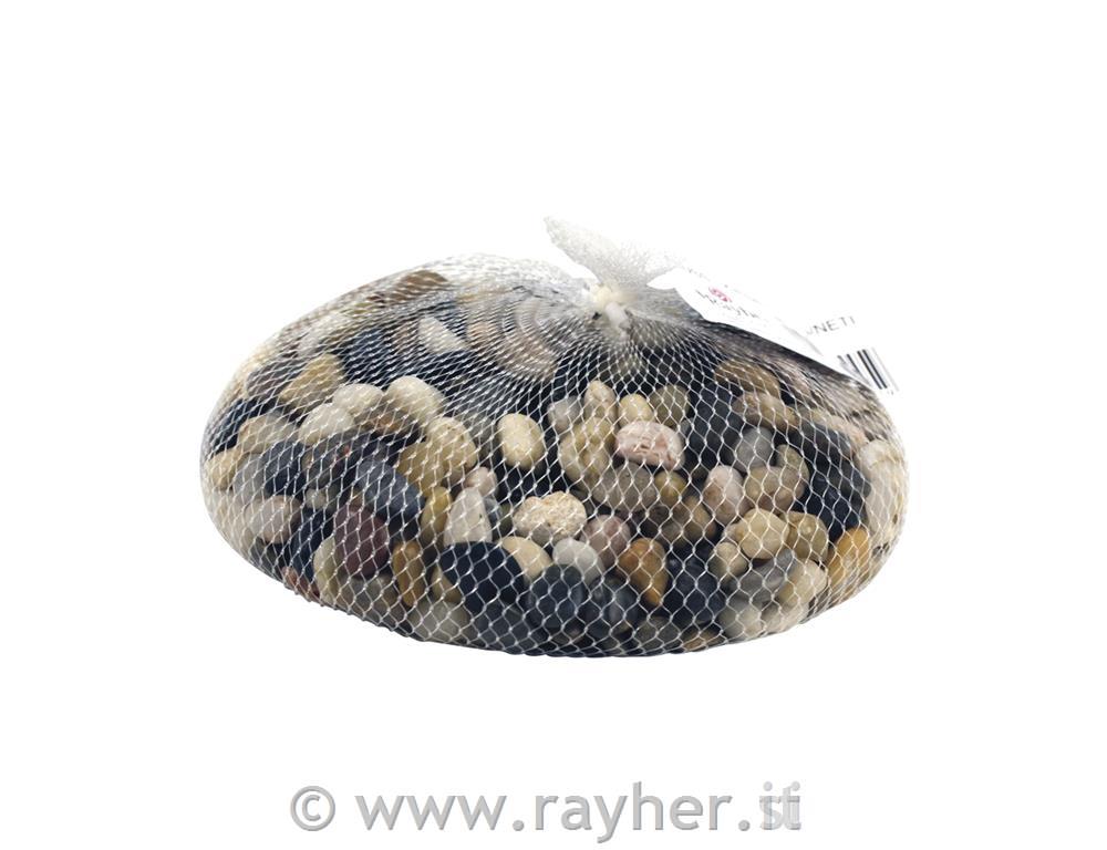 Ciottolo da fiumerete 1 kgmarrone medio