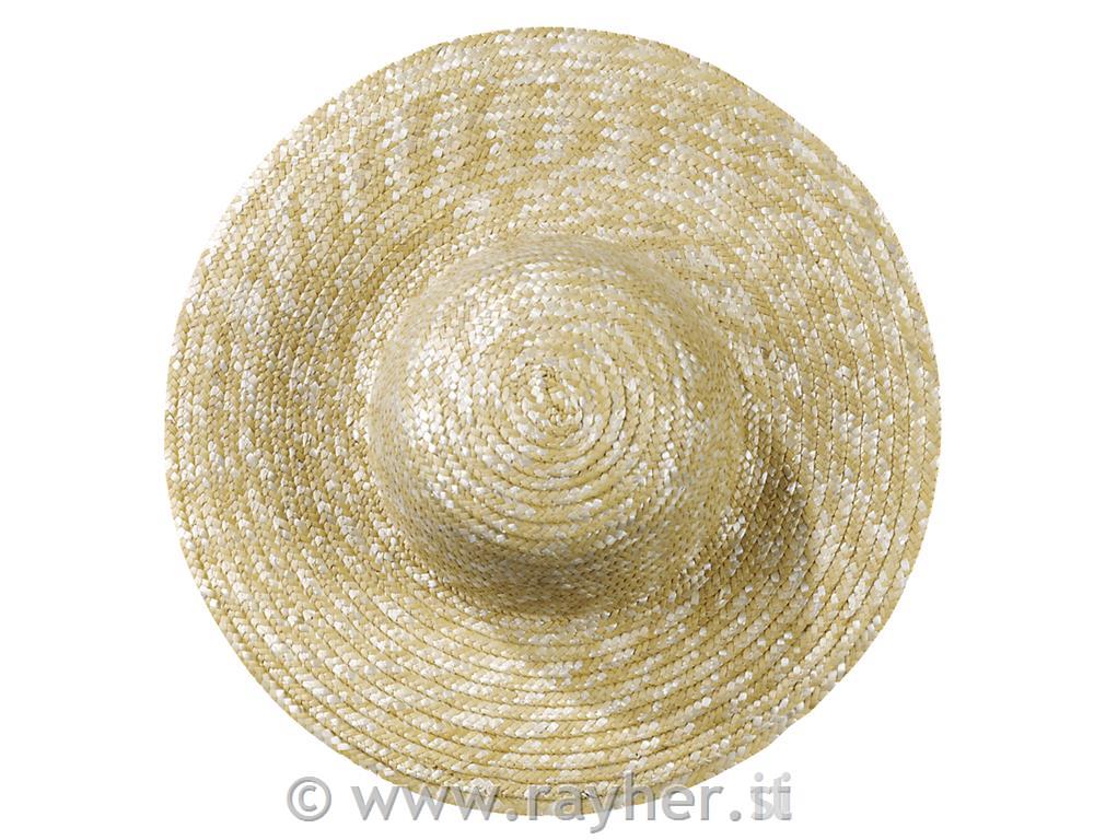Hats of straw, natural, insideo 16 cm, o