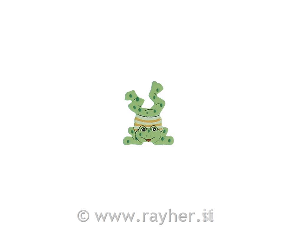 Miniature in legno: rane, 3 cmbusta 24 pz