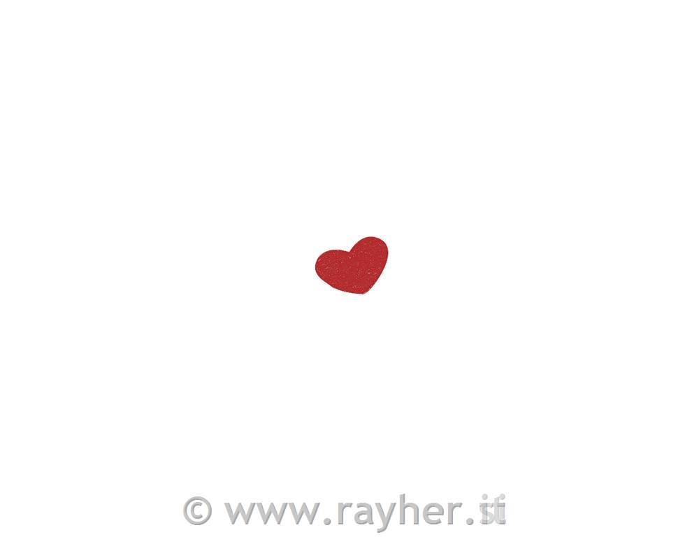 Leseni okraski: srca, 1,5+2+2,5 cm, 24 kom..