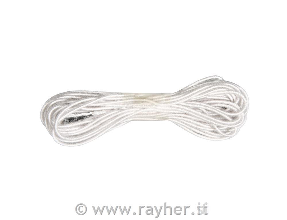 Filo gommato, 1mm o3 m, busta 5bianco