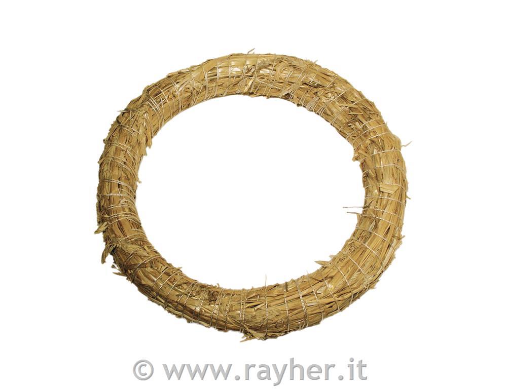 Corona di paglia, fine, naturale25 cm o