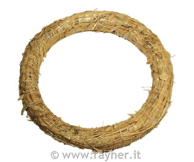 Corona di paglia, fine, naturale30 cm o