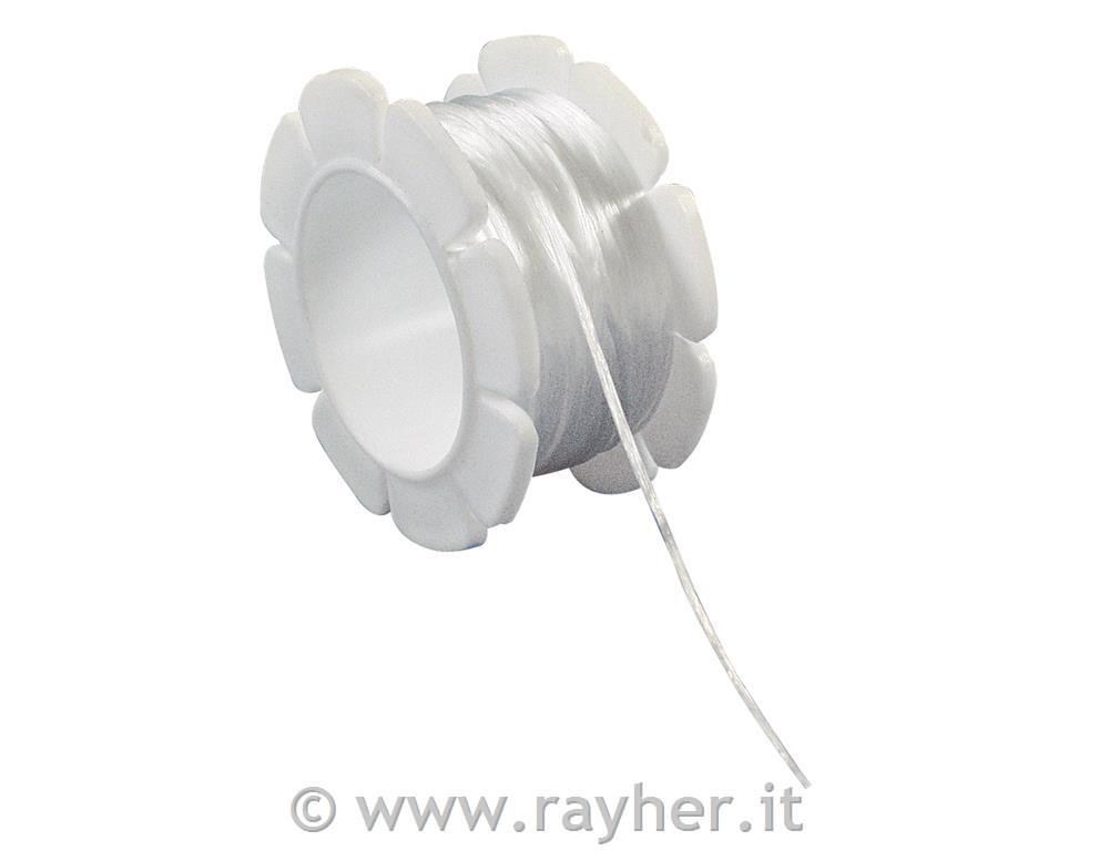 Elastična vrvica, 1 mm, bela, 5 m