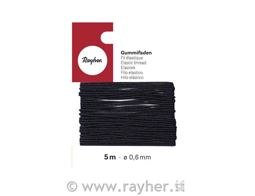 Filo elastico, 0,6 mmCartoncino 5 mnero
