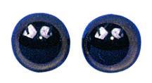 Occhi di plastica per animali da cucirebusta 10marrone scuro, 9 mm o