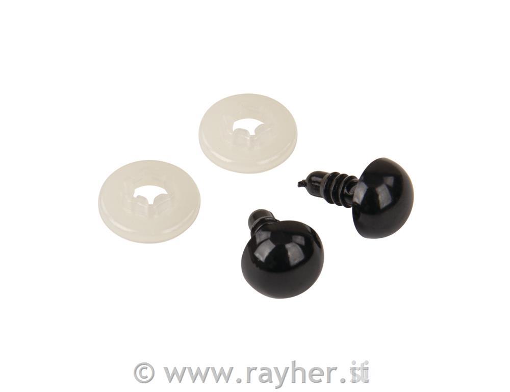 Occhi di plastica per animali da cucirebusta 10