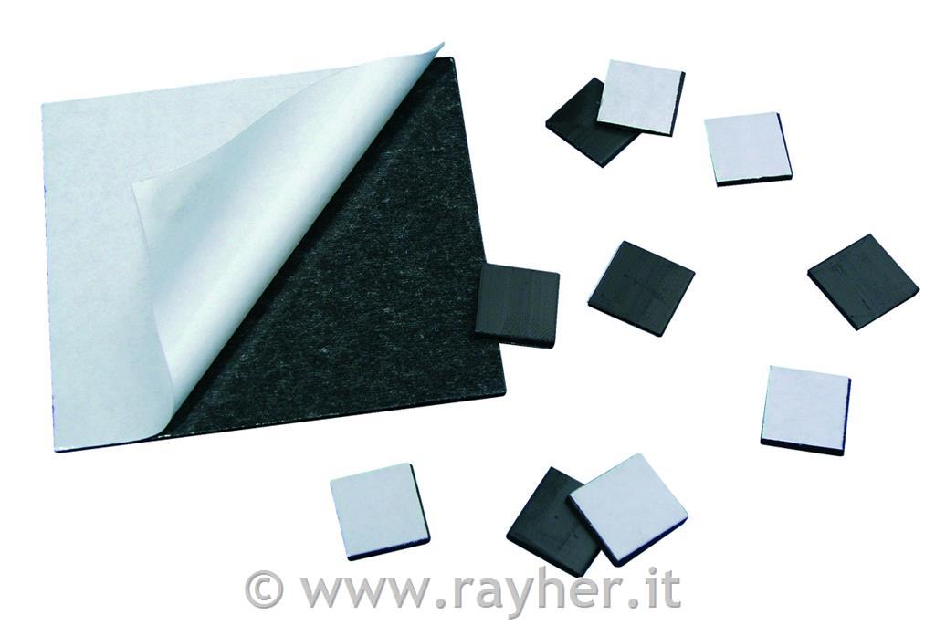 pellicola calamitata15x15x2mm, autoadesivo, busta 10 pz