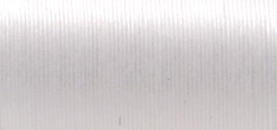 Filo infilaperle p.rocailles-Delica0,27 mm, rocchetto 50m,busta 1 rocchettobianco neve