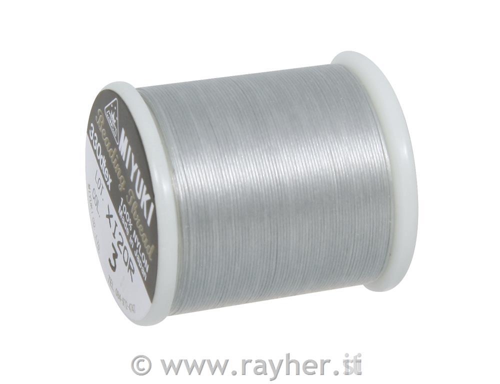 Sukanec za perle Delica-Rocailles, srebrn, 0,27 mm, 50 m, 1