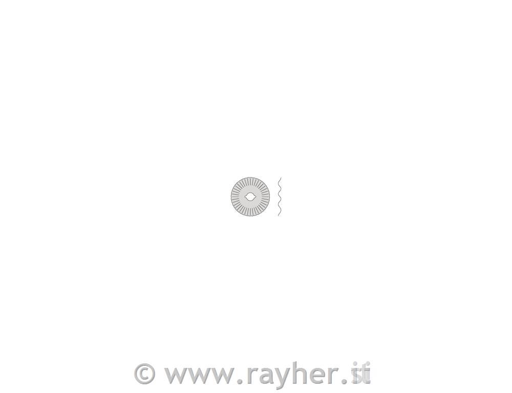 Lama-ricambio Rotary Cuttertaglio ondulato