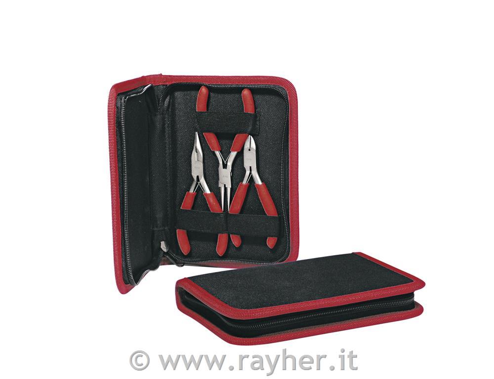 Set pinze con astuccioset 3 pinze