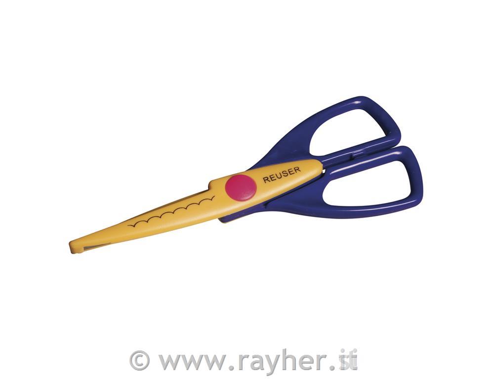 Forbici a motivo "nuvola"16,5 cm, cart. 1 pz