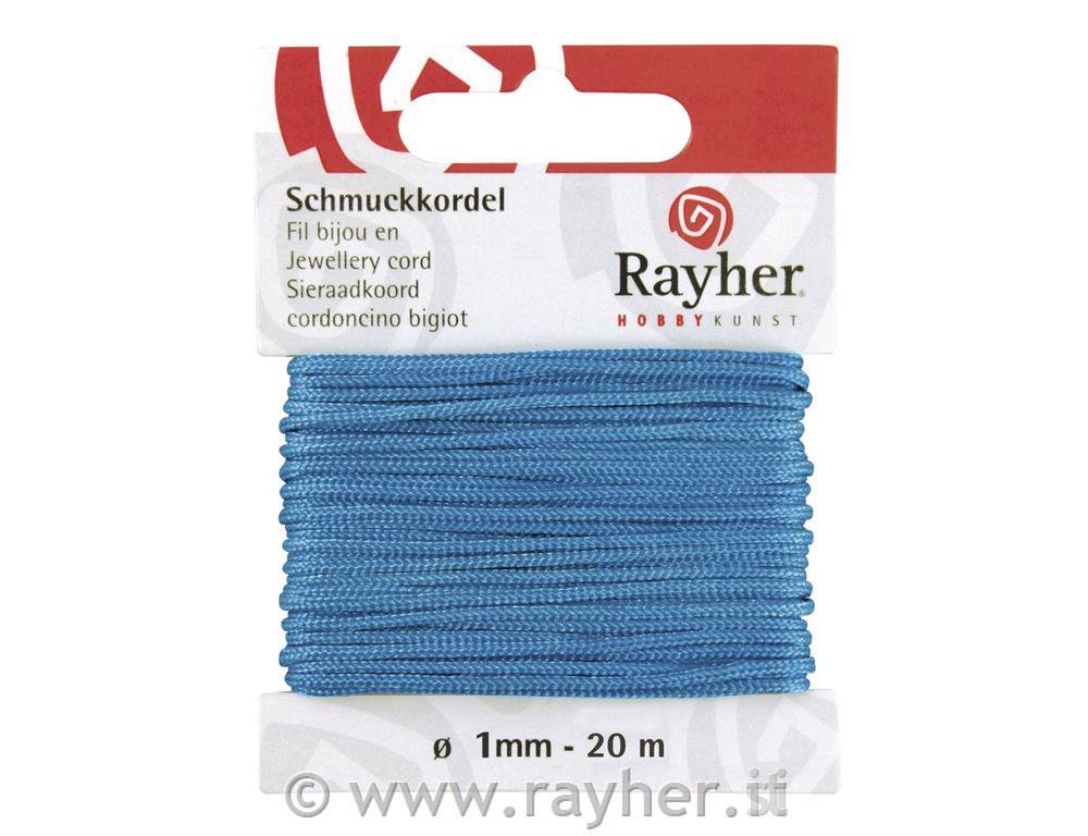 Vrvica za nakit, turkizna, o 1 mm, 20 m