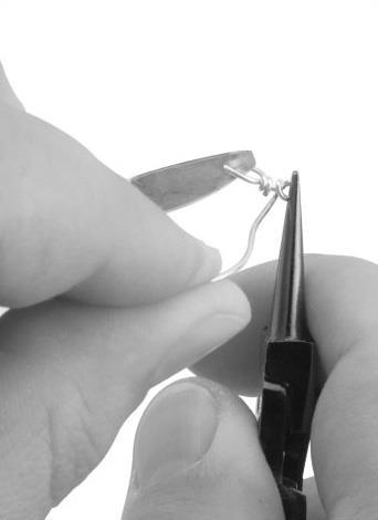 Flat round pliers for jewellery, 13,5 cm