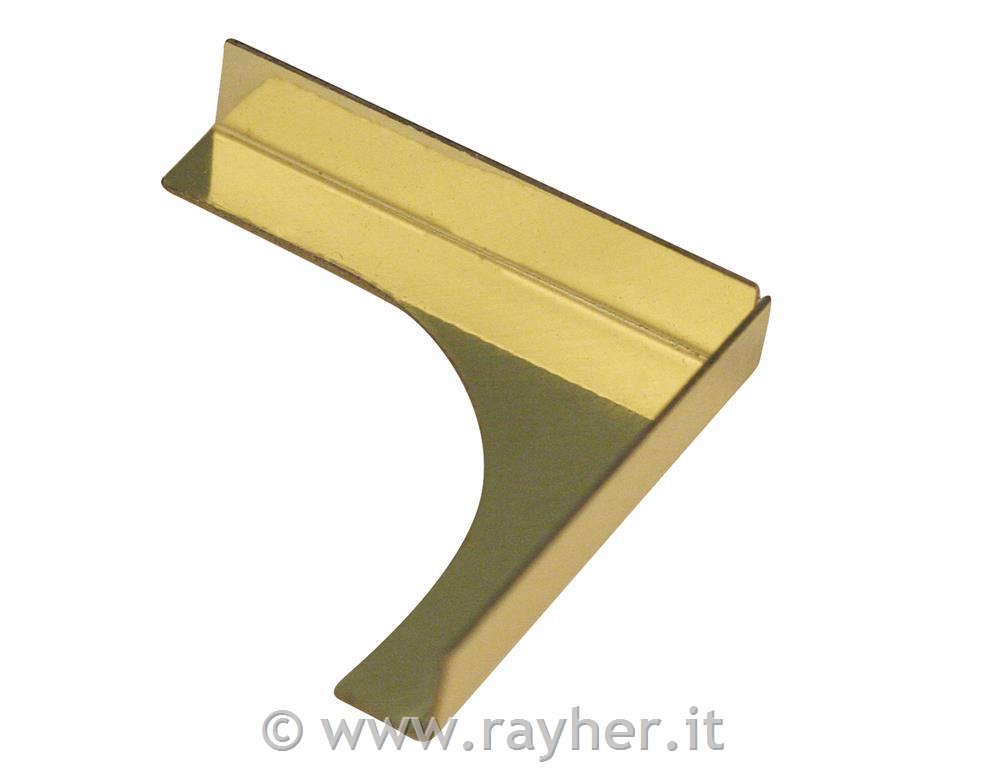 angoli decorativi da incollare23x23x4 mm, busta 4 pezzioro