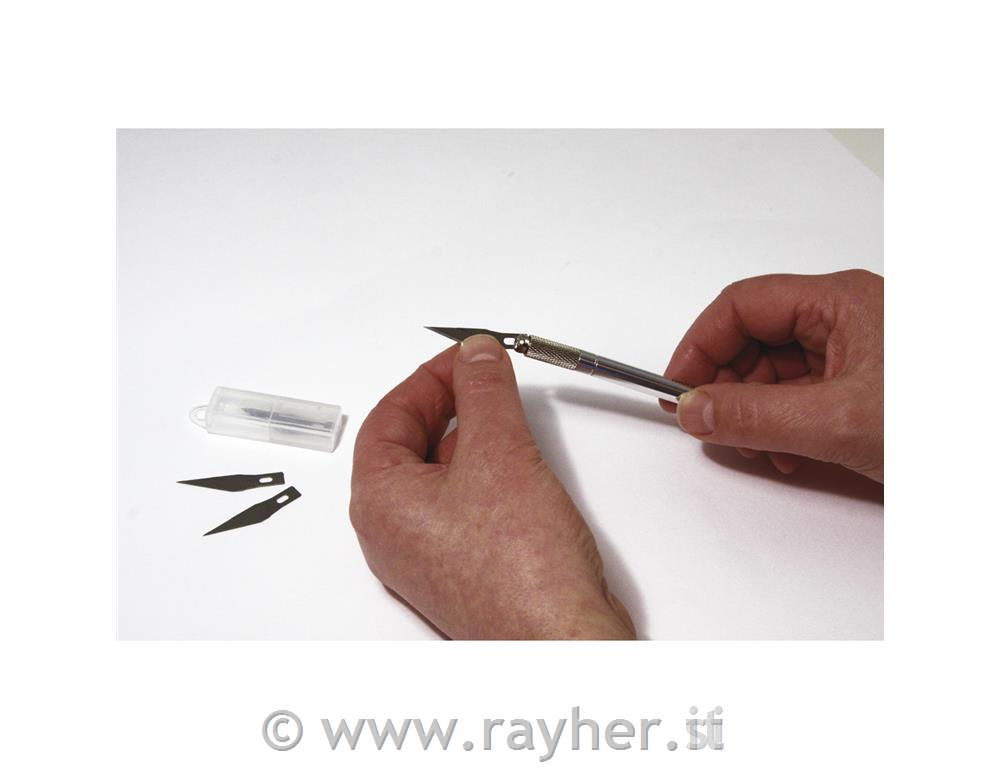 Taglierino a precisione-bricolagecart.blister 1 pz + 3 lame ricambio