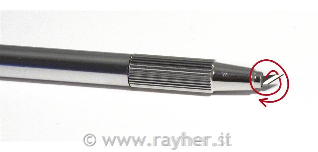 Skalpel za krožne reze, 1 kom. + 2 dodatna rezila