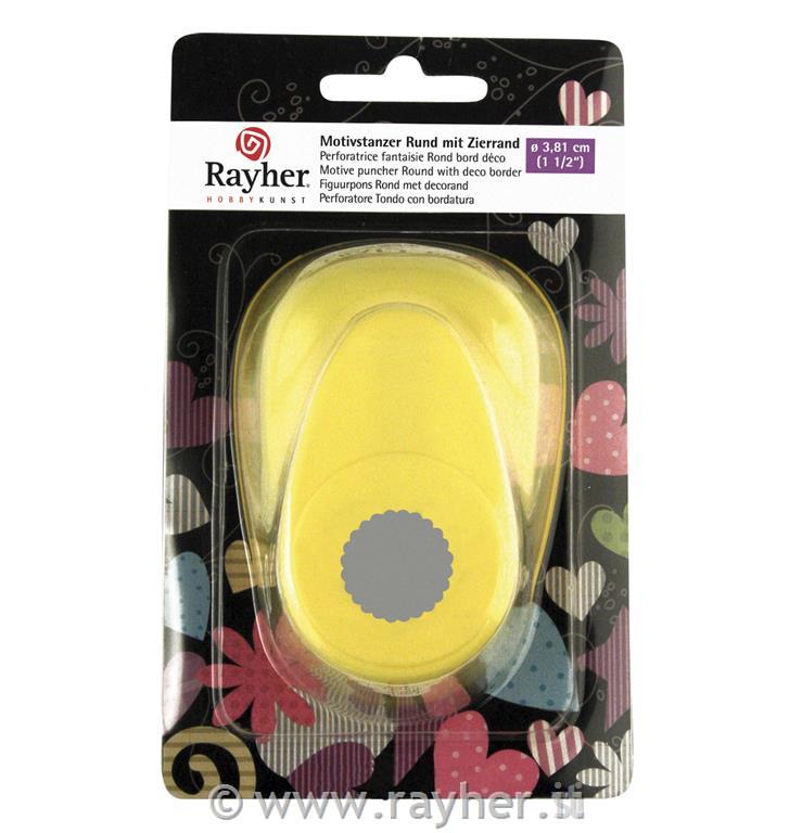 Motive puncher: Round with deco border,