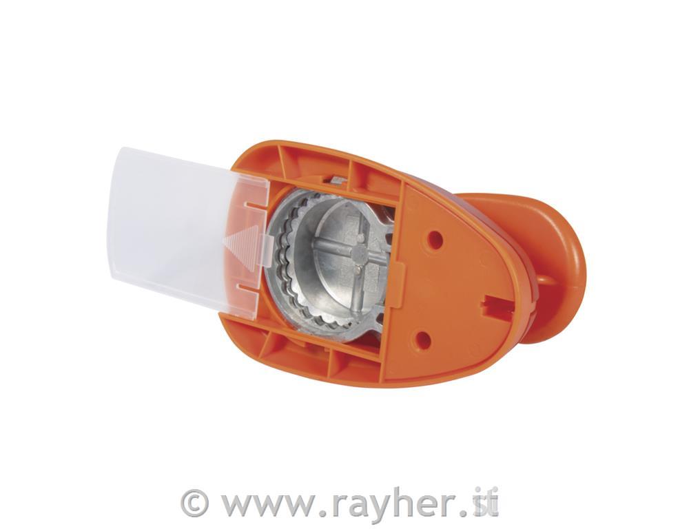 Luknjač: krog z dekorativnim robom, o 5,08 cm, (2")