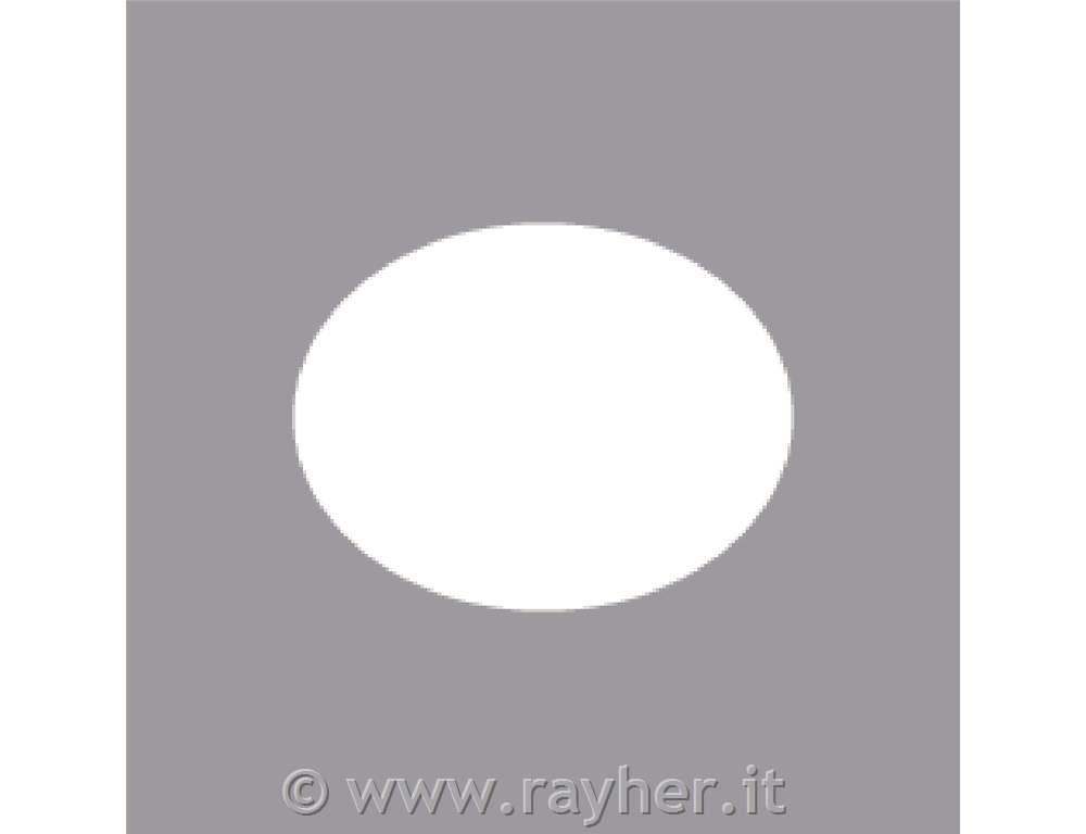 Luknjač: oval, širina: 5,08 cm, (2")