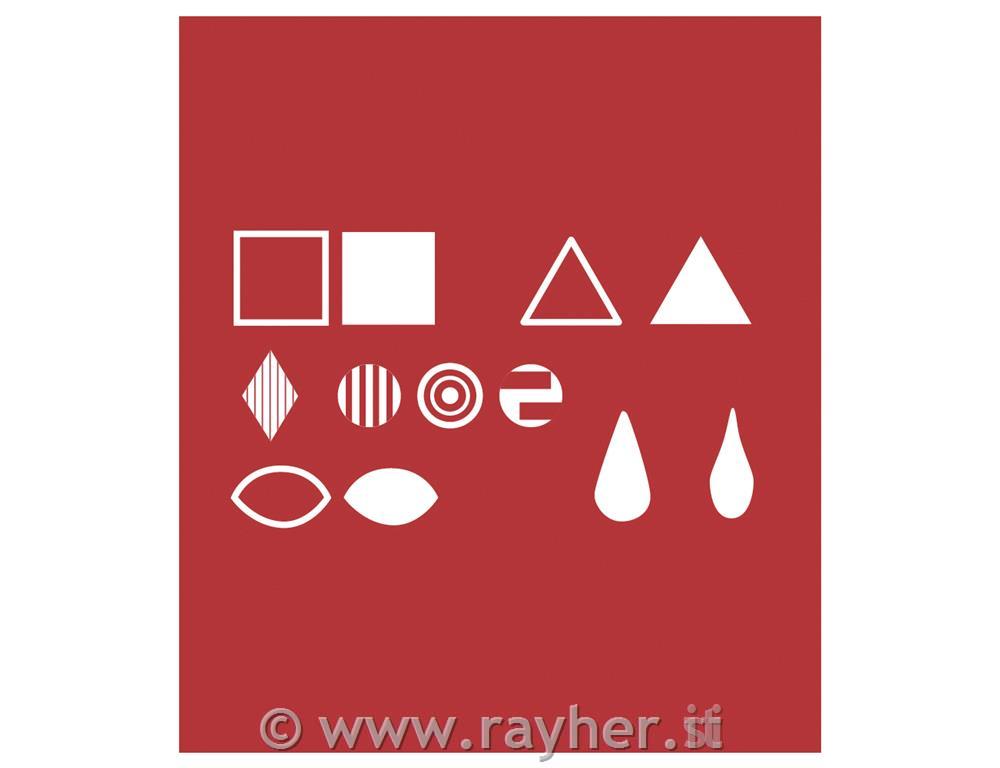 Branding stencil f. brand-bulb, assorted