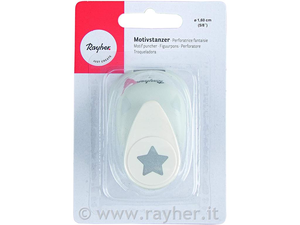 Perforatore: stella, 1,6cm o(5/8"), bus.blister 1pz