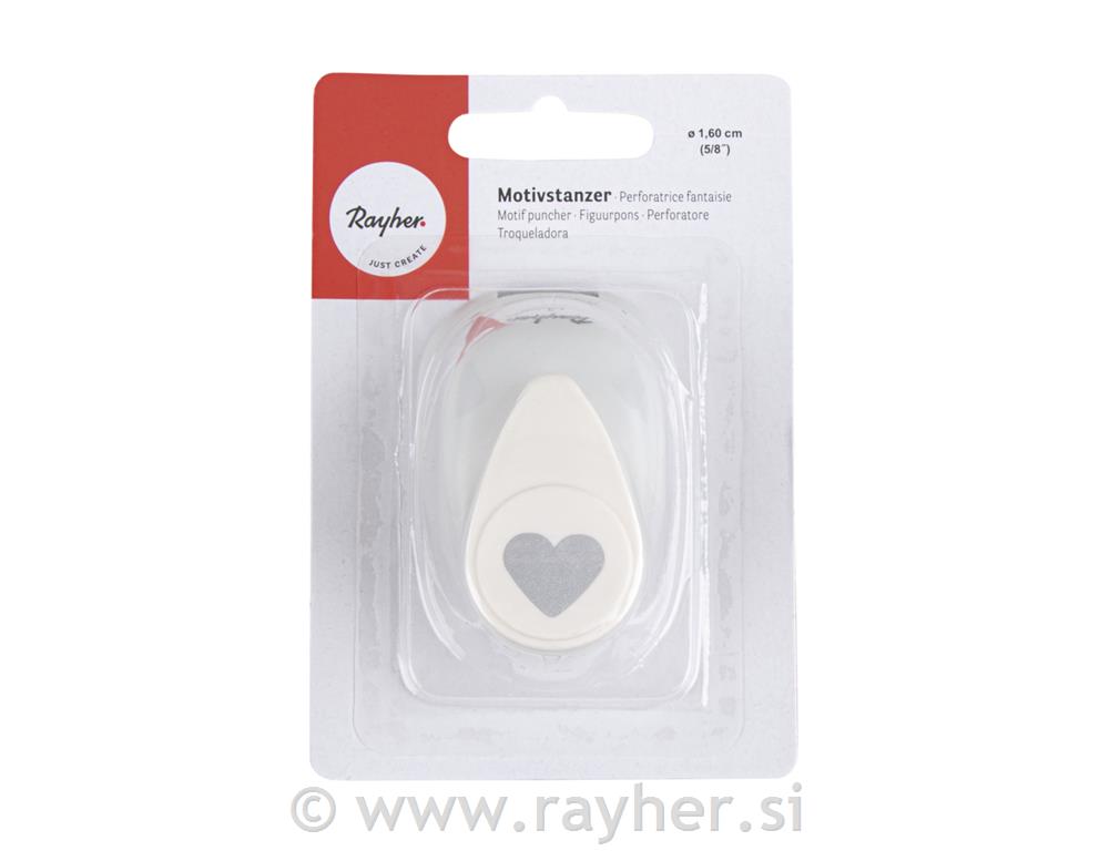 Perforatore: cuore 1,6cmo(5/8"), bus.blister 1pz