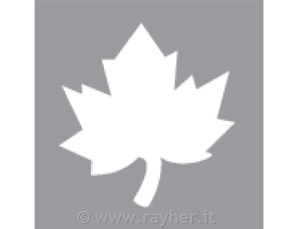 Perforatore: foglia rovere 3,81cmo(1 1/2"), bus.blister 1pz